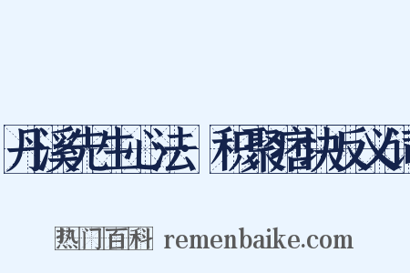 丹溪先生心法·积聚痞块反义词是什么意思的图片